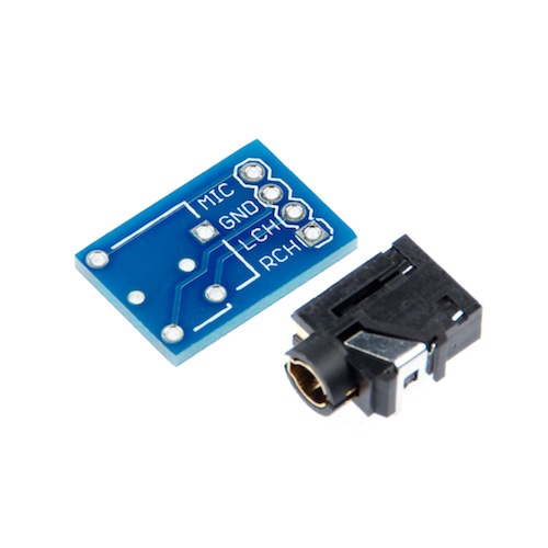 4極オーディオジャックと基板のセット 販売終了 スイッチサイエンス